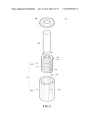 BELLOWS BEARING, AND BEARING ASSEMBLY STRUCTURE AND MINI ROTATING DEVICE     USING THE SAME diagram and image