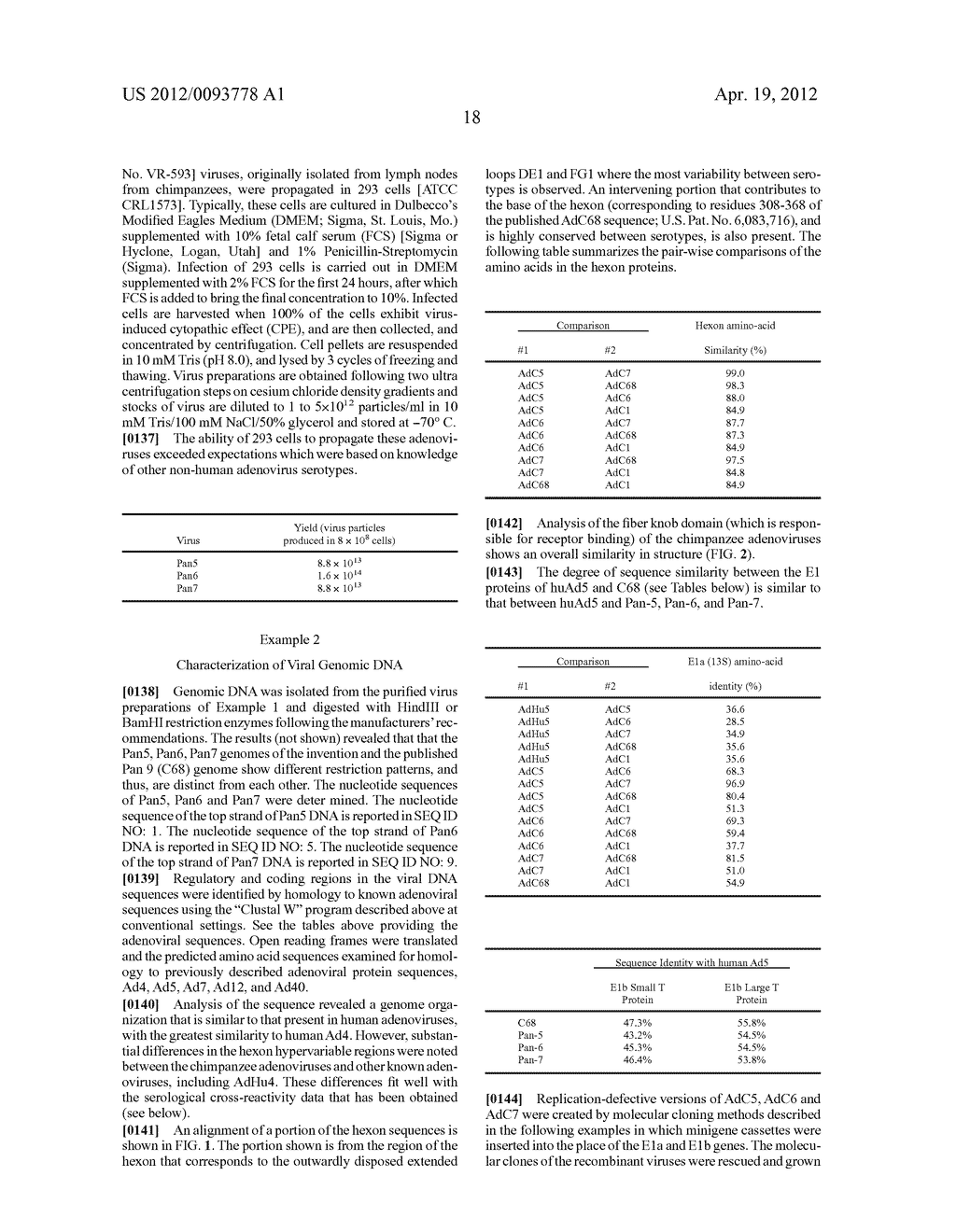 SIMIAN ADENOVIRUS NUCLEIC ACID AND AMINO ACID SEQUENCES, VECTORS     CONTAINING SAME, AND METHODS OF USE - diagram, schematic, and image 21