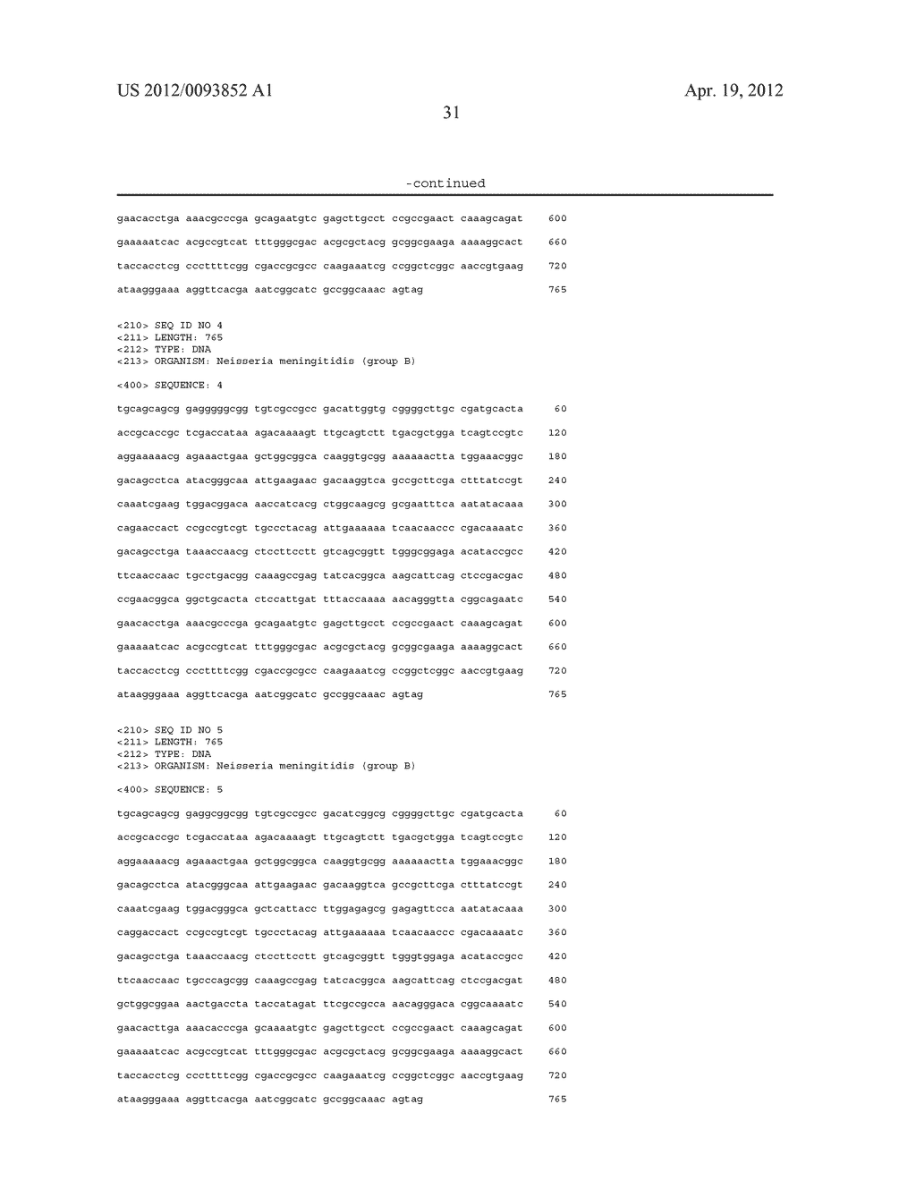 NON-LIPIDATED VARIANTS OF NEISSERIA MENINGITIDIS ORF2086 ANTIGENS - diagram, schematic, and image 54