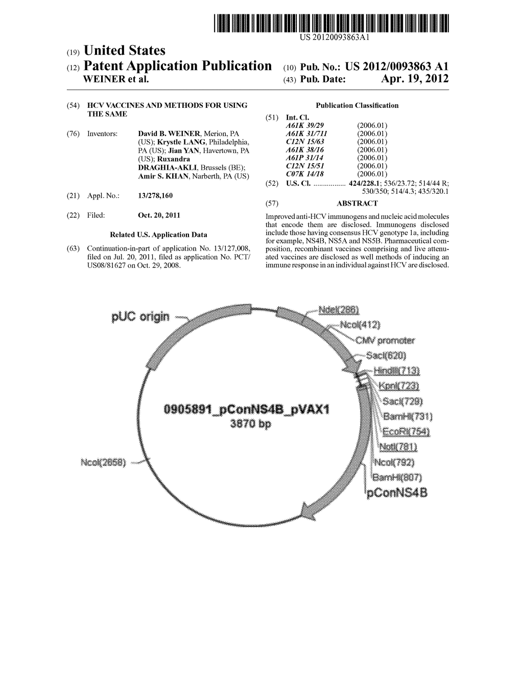 HCV VACCINES AND METHODS FOR USING THE SAME - diagram, schematic, and image 01