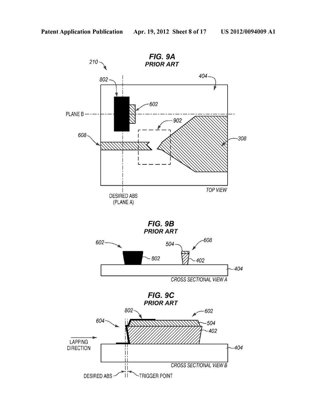 MAGNETIC WRITE HEAD FABRICATION WITH INTEGRATED ELECTRICAL LAPPING GUIDES - diagram, schematic, and image 09