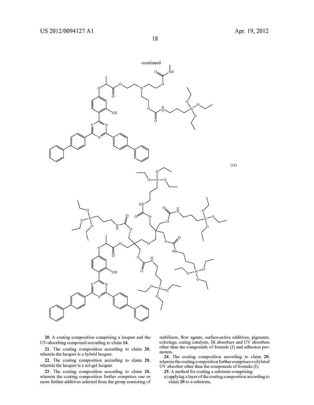 UV ABSORBERS SOLUBLE IN POLAR MEDIA - diagram, schematic, and image 19