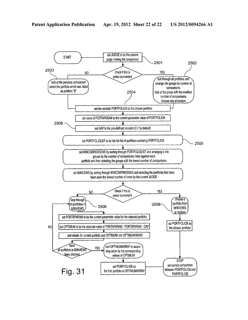 Method for Manipulating Data in the Assessment of an Answer Portfolio - diagram, schematic, and image 23