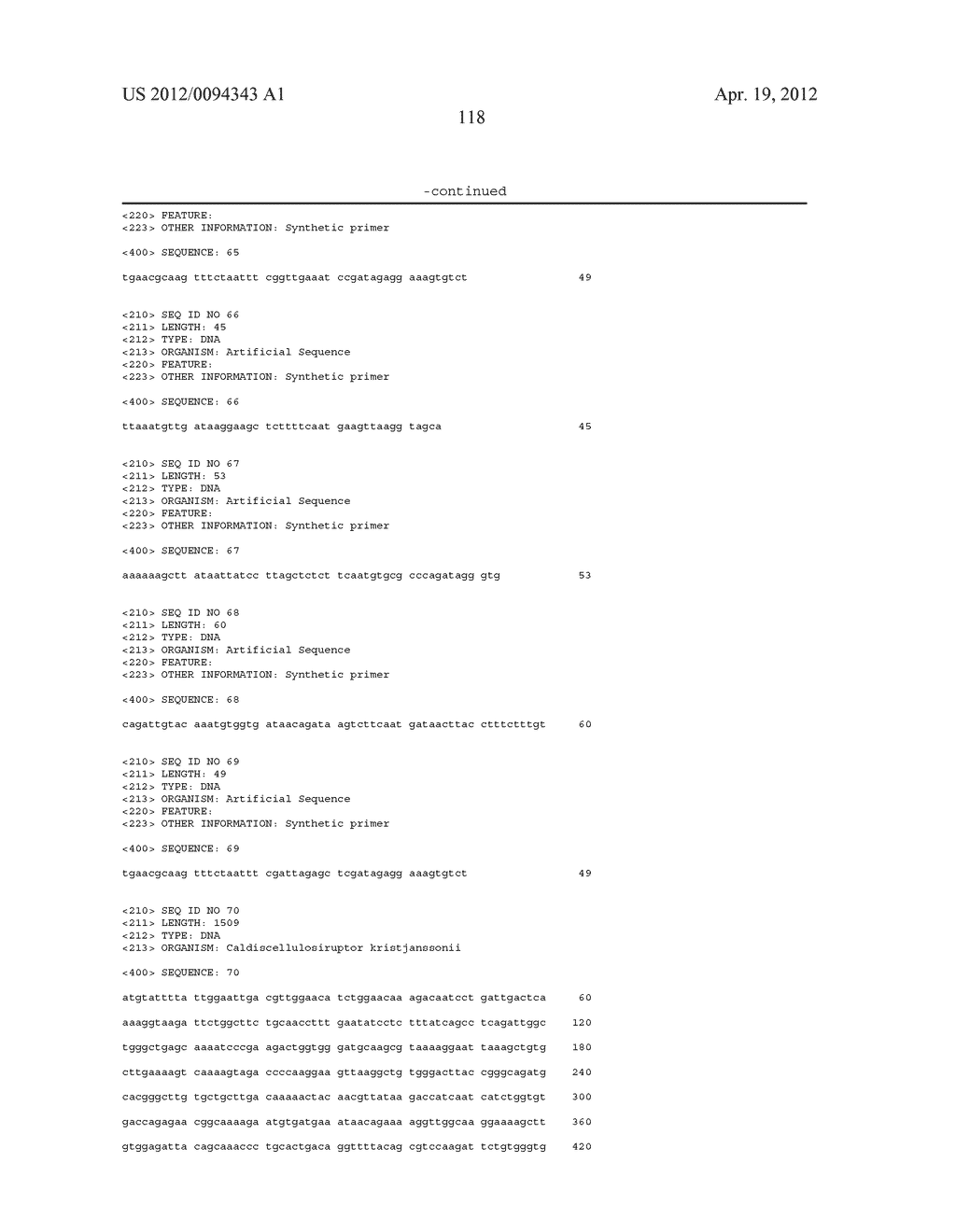 Gene Knockout Mesophilic and Thermophilic Organisms, and Methods of Use     Thereof - diagram, schematic, and image 197