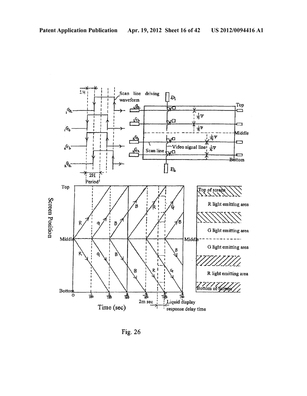 LOW-COST LARGE-SCREEN WIDE-ANGLE FAST-RESPONSE LIQUID CRYSTAL DISPLAY     APPARATUS - diagram, schematic, and image 17