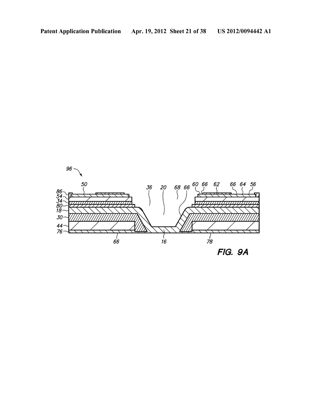 METHOD OF MAKING A SEMICONDUCTOR CHIP ASSEMBLY WITH A BUMP/BASE/LEDGE HEAT     SPREADER, DUAL ADHESIVES AND A CAVITY IN THE BUMP - diagram, schematic, and image 23