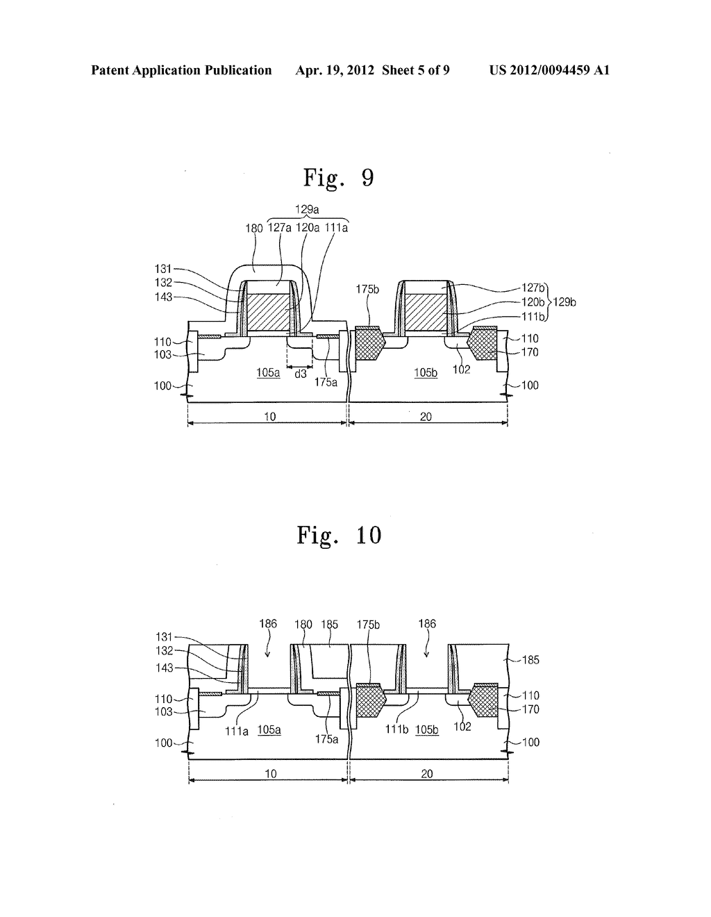 Semiconductor Devices Including Compressive Stress Patterns and Methods of     Fabricating the Same - diagram, schematic, and image 06