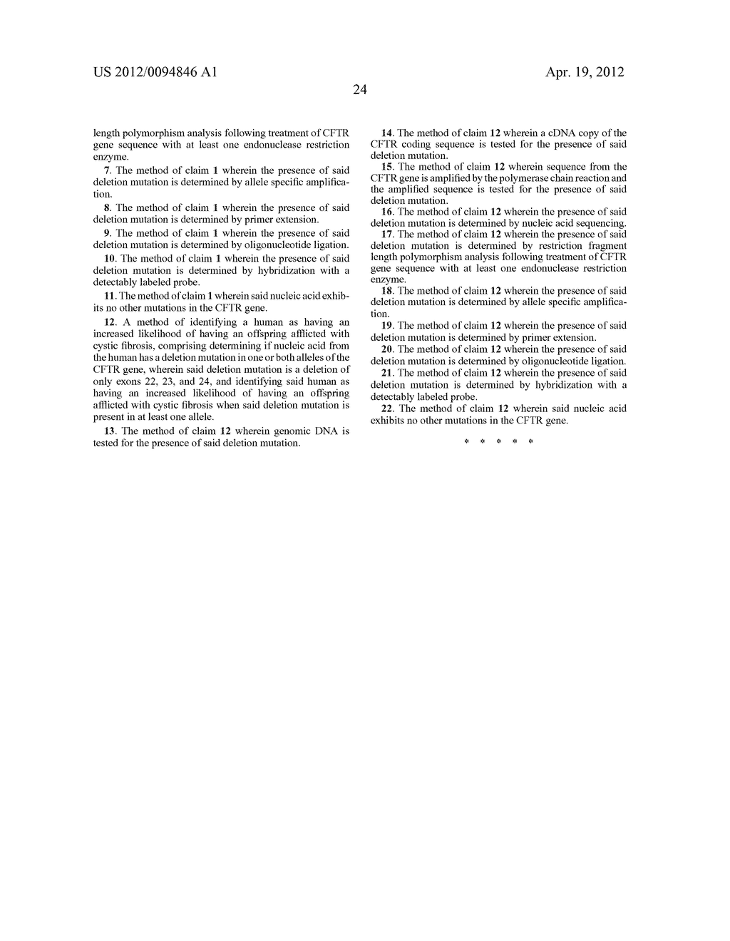 METHOD FOR DETECTING CYSTIC FIBROSIS - diagram, schematic, and image 25