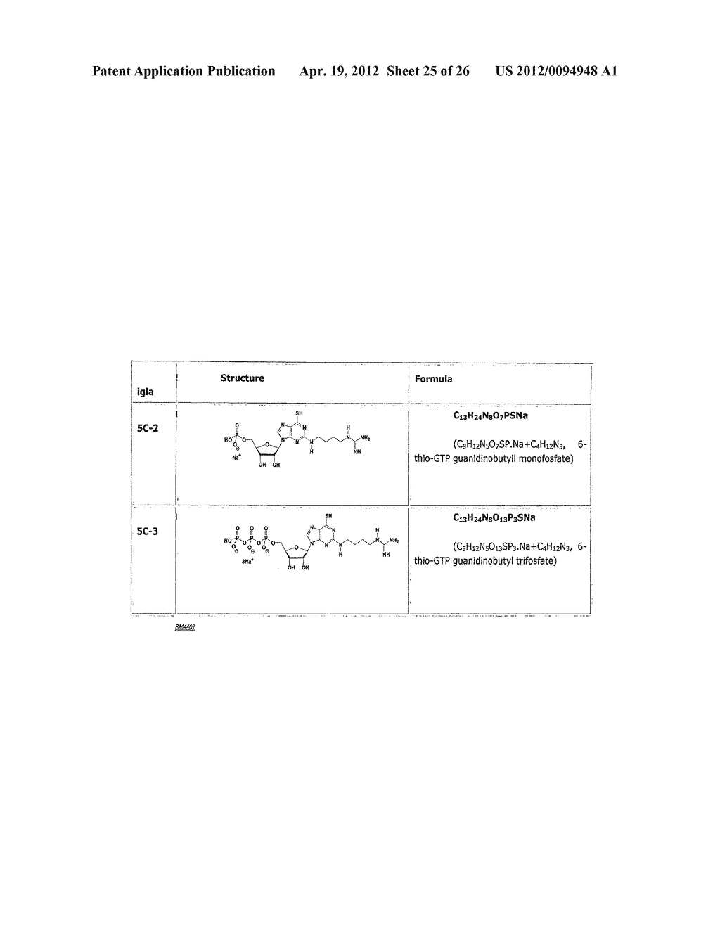  Analogous Compounds of 6-Thioguanosine Triphosphate, their use in Medical     Fields and Processes for their Preparation - diagram, schematic, and image 26