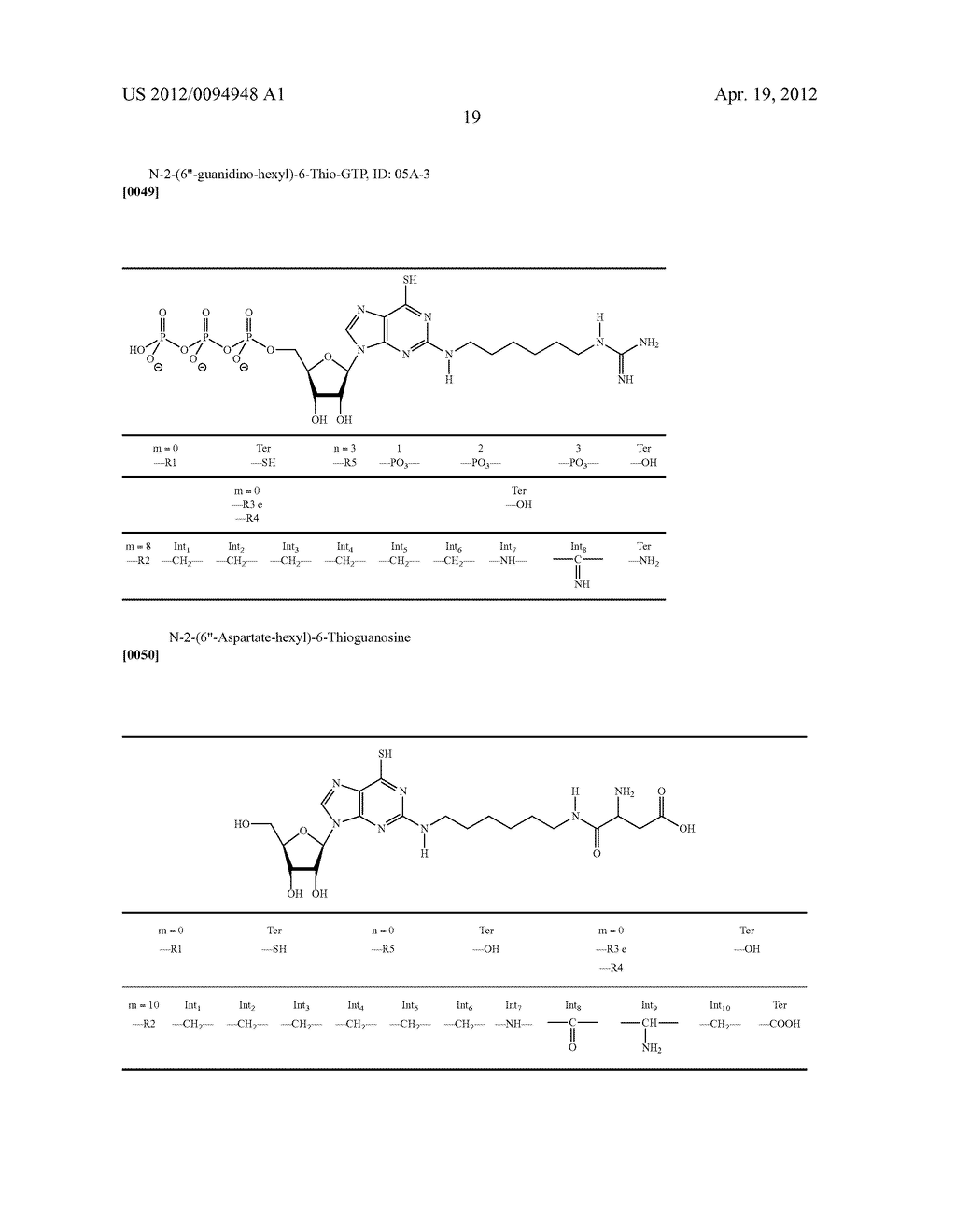  Analogous Compounds of 6-Thioguanosine Triphosphate, their use in Medical     Fields and Processes for their Preparation - diagram, schematic, and image 46