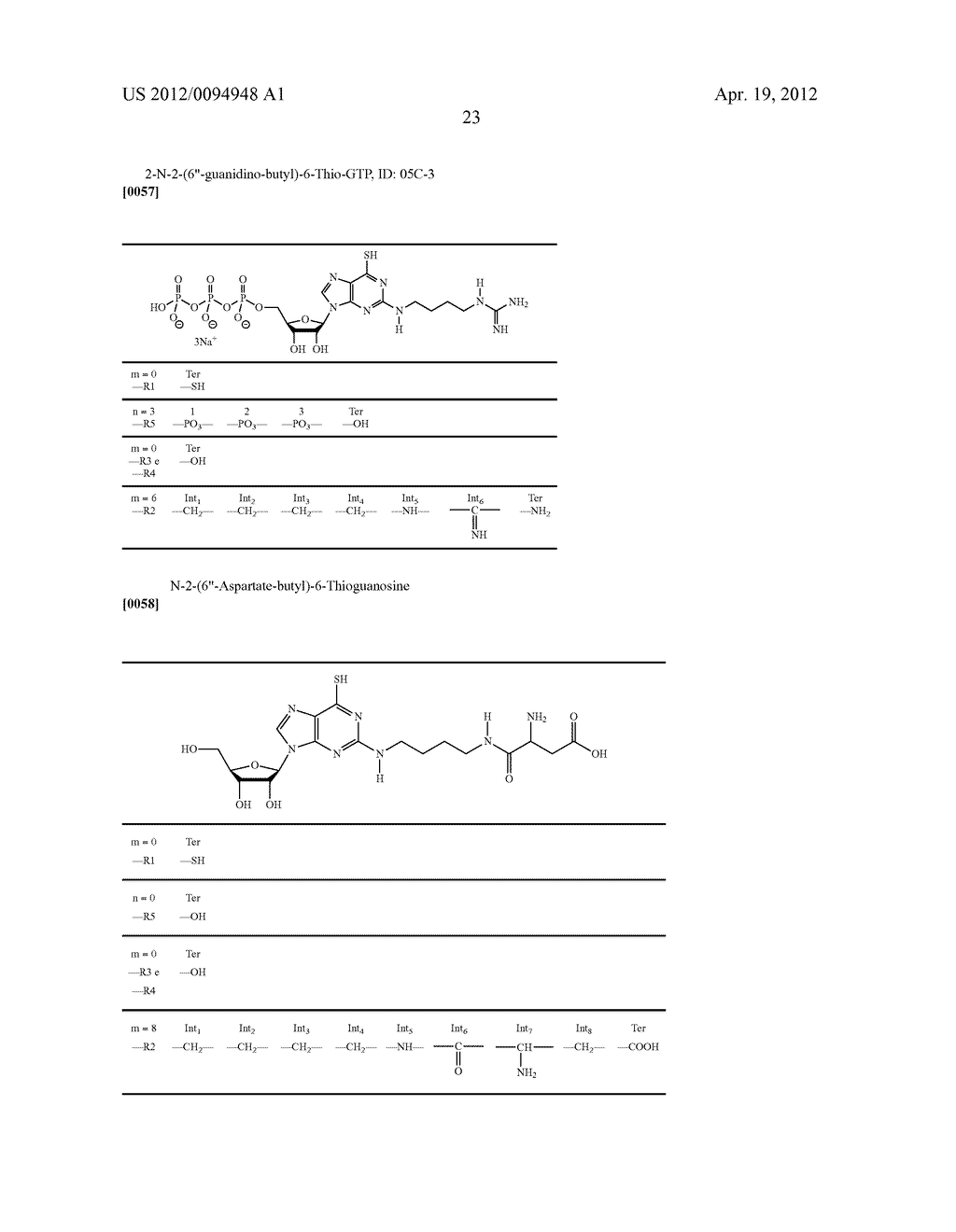  Analogous Compounds of 6-Thioguanosine Triphosphate, their use in Medical     Fields and Processes for their Preparation - diagram, schematic, and image 50