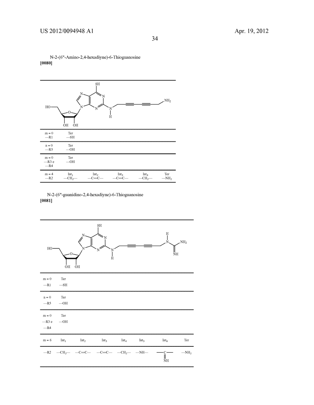  Analogous Compounds of 6-Thioguanosine Triphosphate, their use in Medical     Fields and Processes for their Preparation - diagram, schematic, and image 61