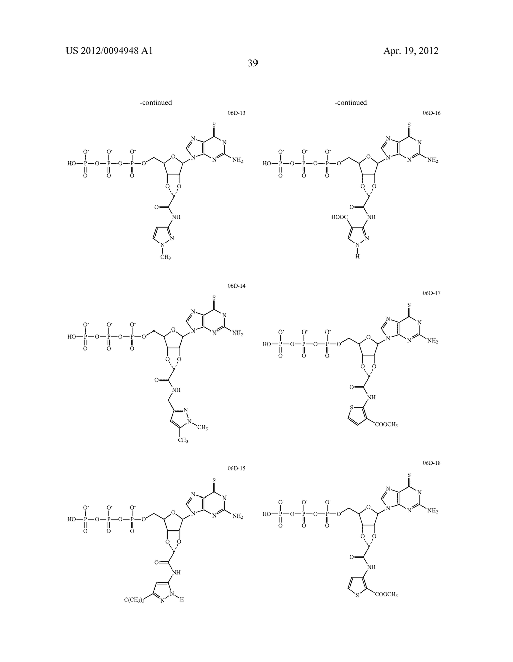  Analogous Compounds of 6-Thioguanosine Triphosphate, their use in Medical     Fields and Processes for their Preparation - diagram, schematic, and image 66