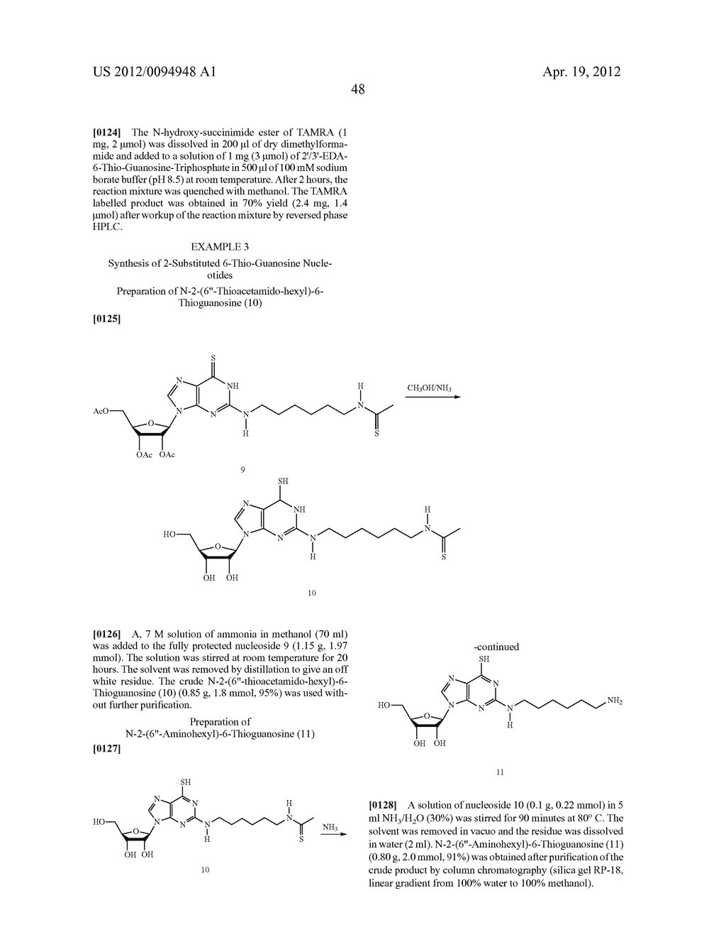  Analogous Compounds of 6-Thioguanosine Triphosphate, their use in Medical     Fields and Processes for their Preparation - diagram, schematic, and image 75