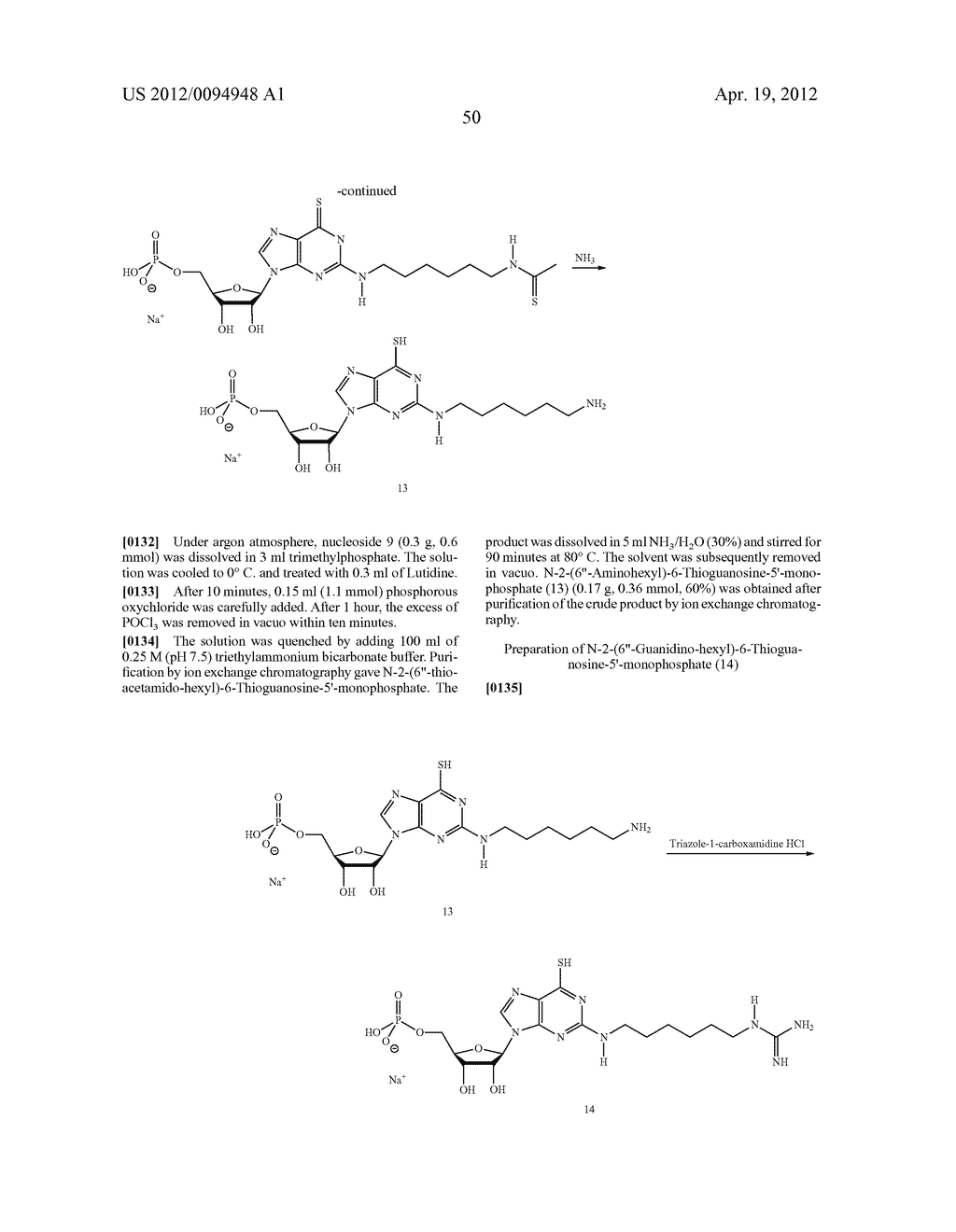  Analogous Compounds of 6-Thioguanosine Triphosphate, their use in Medical     Fields and Processes for their Preparation - diagram, schematic, and image 77