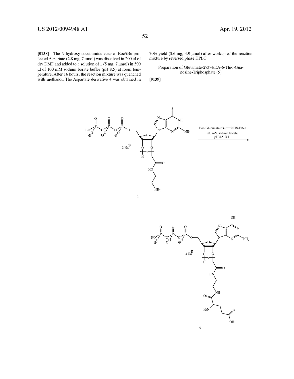  Analogous Compounds of 6-Thioguanosine Triphosphate, their use in Medical     Fields and Processes for their Preparation - diagram, schematic, and image 79