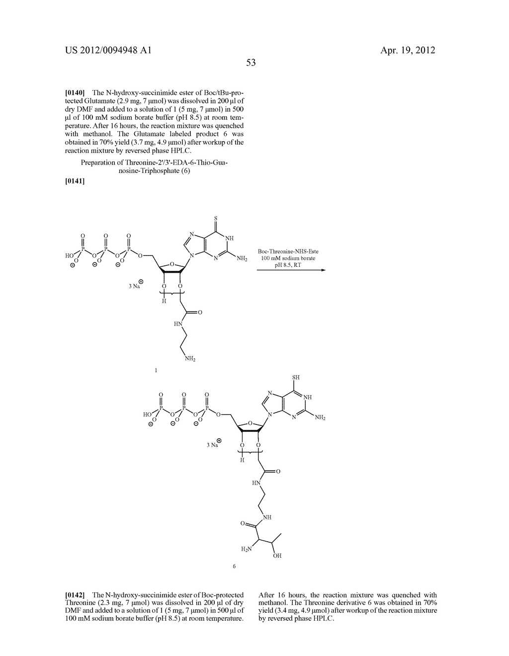  Analogous Compounds of 6-Thioguanosine Triphosphate, their use in Medical     Fields and Processes for their Preparation - diagram, schematic, and image 80