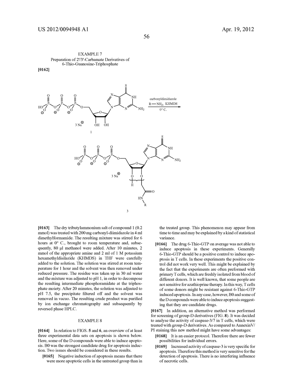  Analogous Compounds of 6-Thioguanosine Triphosphate, their use in Medical     Fields and Processes for their Preparation - diagram, schematic, and image 83