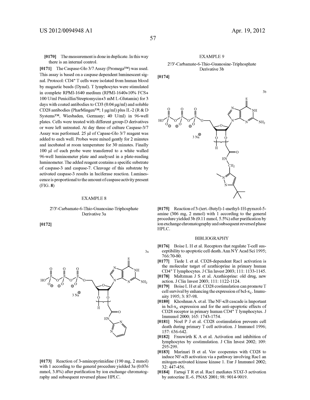  Analogous Compounds of 6-Thioguanosine Triphosphate, their use in Medical     Fields and Processes for their Preparation - diagram, schematic, and image 84