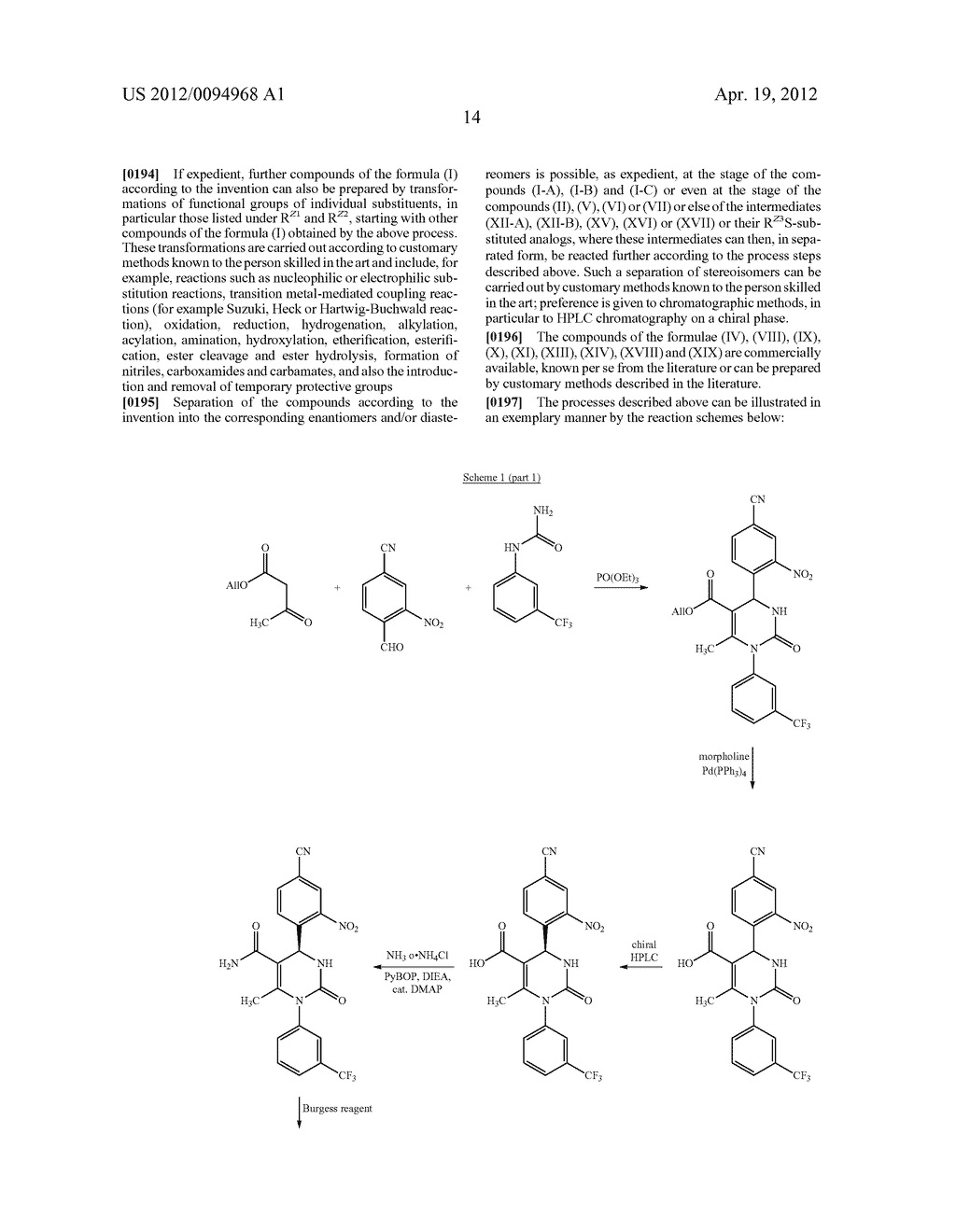 SULFONIC AMIDE AND SULFOXIMINE-SUBSTTTUTED DIARYL-DIHYDROPYRIMIDINONES AND     USAGE THEREOF - diagram, schematic, and image 15