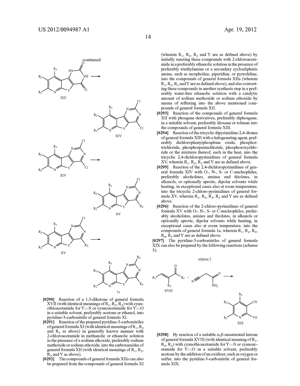 SUBSTITUTED PYRIDO [3', 2': 4, 5] THIENO [3, 2-D] PYRIMIDINES AND PYRIDO     [3', 2': 4, 5] FURO [3, 2-D] PYRIMIDINES USED AS INHIBITORS OF THE PDE-4     AND/OR THE RELEASE OF TNF-alpha - diagram, schematic, and image 16