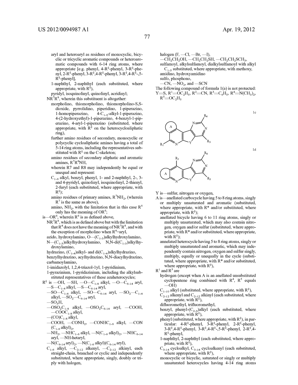 SUBSTITUTED PYRIDO [3', 2': 4, 5] THIENO [3, 2-D] PYRIMIDINES AND PYRIDO     [3', 2': 4, 5] FURO [3, 2-D] PYRIMIDINES USED AS INHIBITORS OF THE PDE-4     AND/OR THE RELEASE OF TNF-alpha - diagram, schematic, and image 79