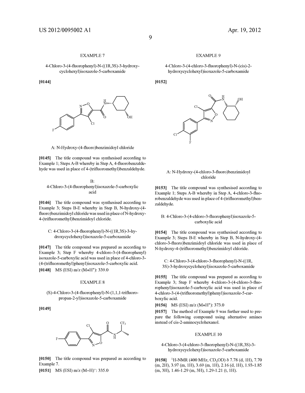 ISOXAZOLE-5-CARBOXAMIDE DERIVATIVES - diagram, schematic, and image 10