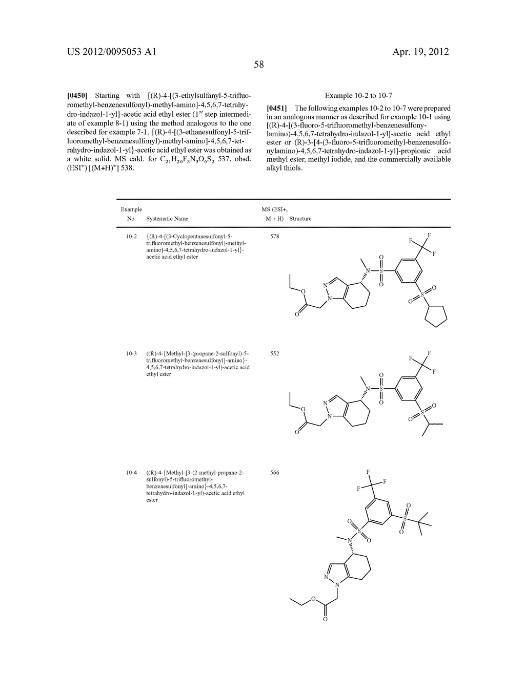 AMINOTETRAHYDROINDAZOLOACETIC ACIDS - diagram, schematic, and image 59