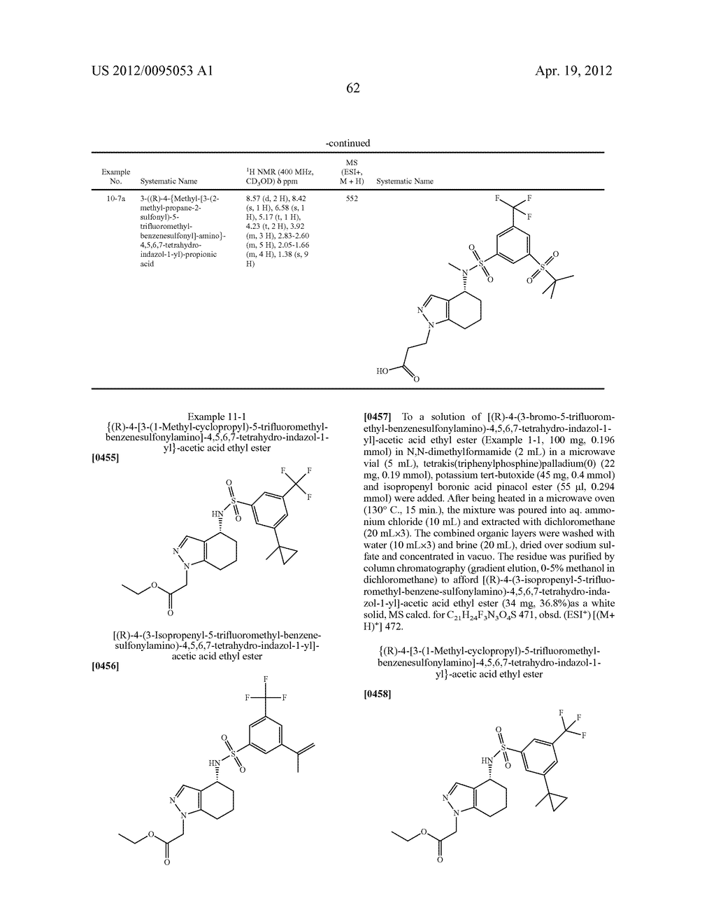 AMINOTETRAHYDROINDAZOLOACETIC ACIDS - diagram, schematic, and image 63