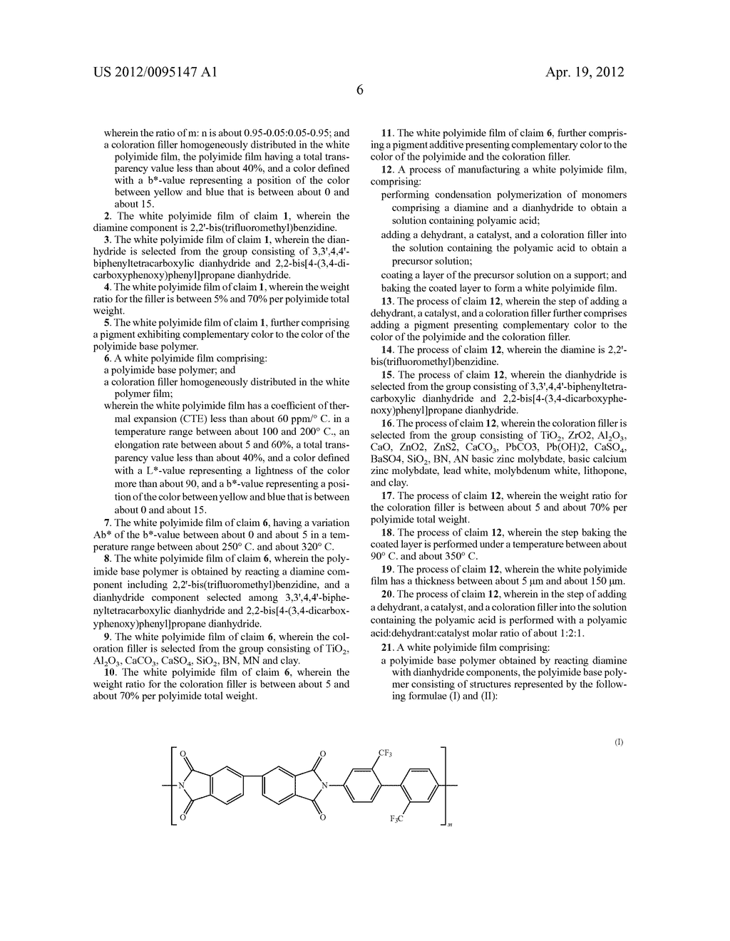 WHITE POLYIMIDE FILM AND MANUFACTURE THEREOF - diagram, schematic, and image 08