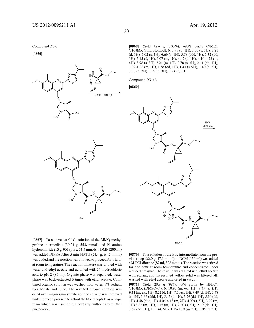 SUBSTITUTED PROLINE INHIBITORS OF HEPATITIS C VIRUS REPLICATION - diagram, schematic, and image 130