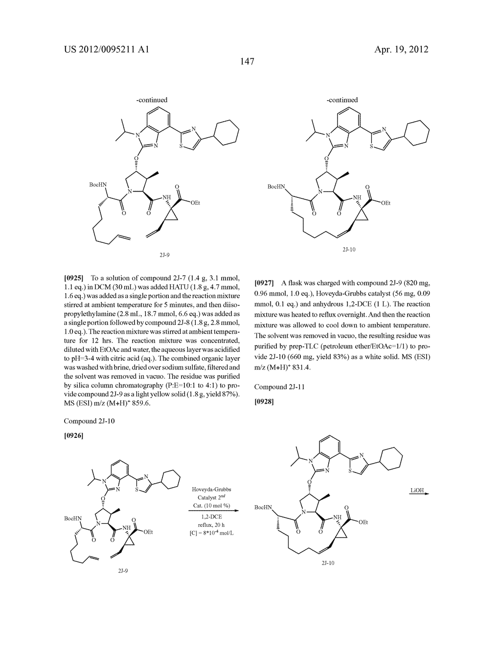 SUBSTITUTED PROLINE INHIBITORS OF HEPATITIS C VIRUS REPLICATION - diagram, schematic, and image 147