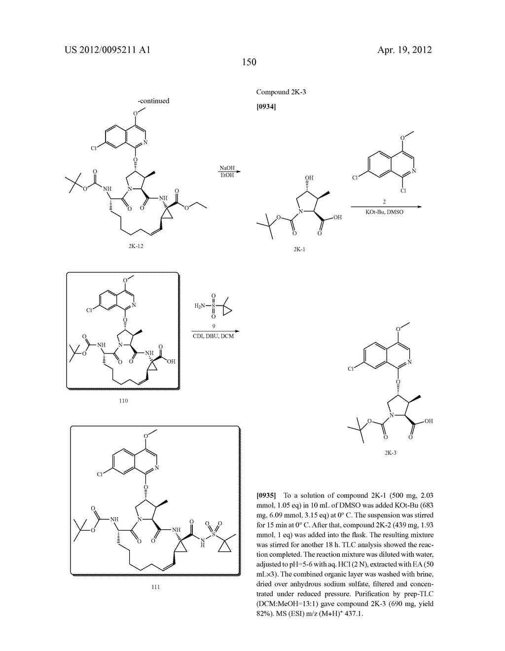 SUBSTITUTED PROLINE INHIBITORS OF HEPATITIS C VIRUS REPLICATION - diagram, schematic, and image 150