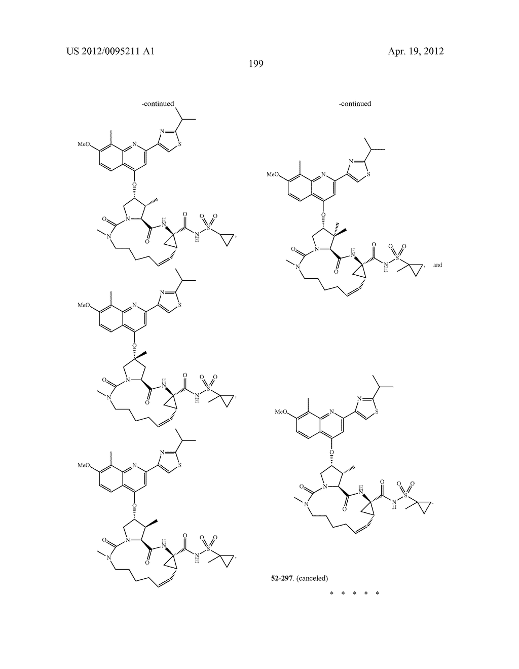 SUBSTITUTED PROLINE INHIBITORS OF HEPATITIS C VIRUS REPLICATION - diagram, schematic, and image 199