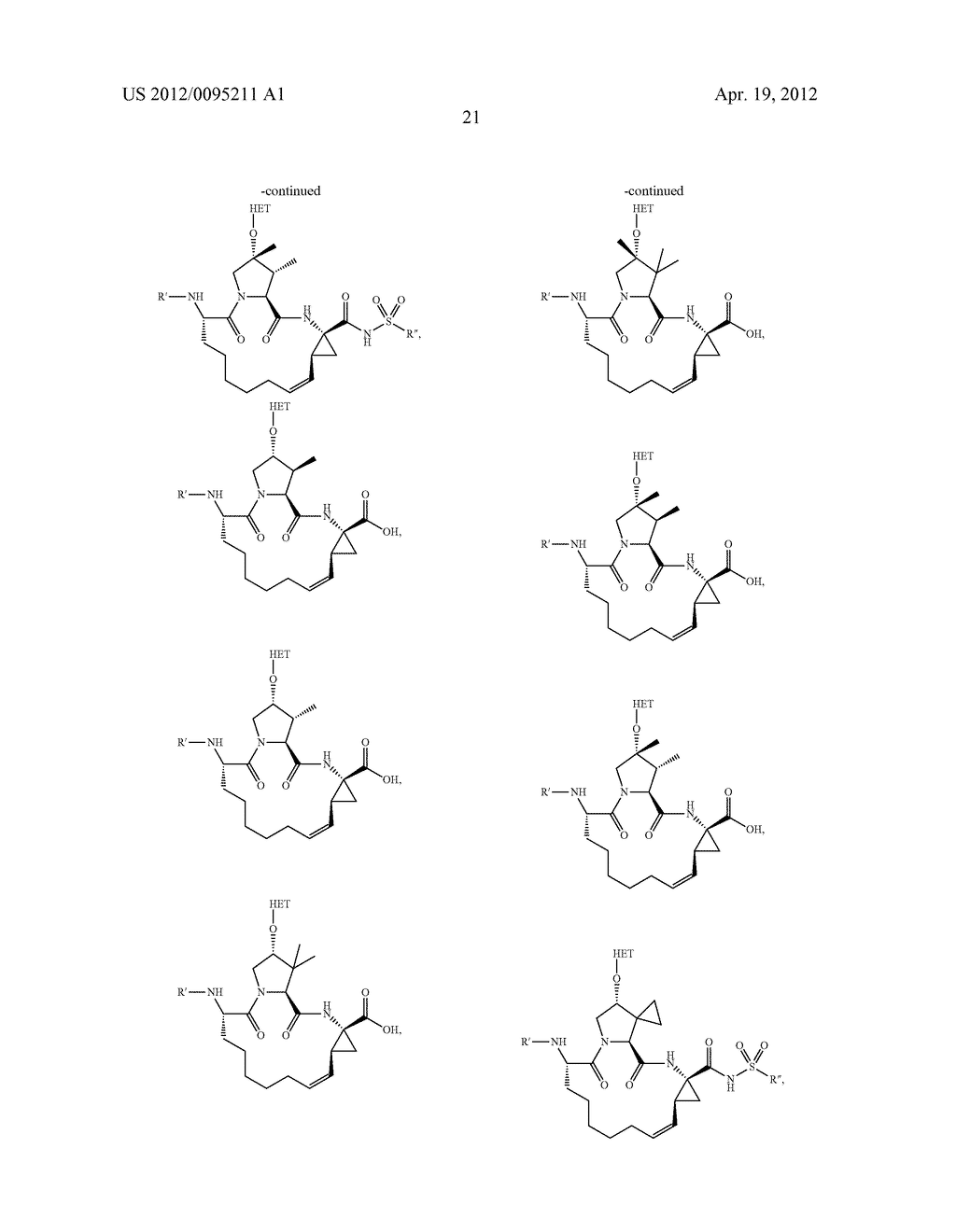 SUBSTITUTED PROLINE INHIBITORS OF HEPATITIS C VIRUS REPLICATION - diagram, schematic, and image 22