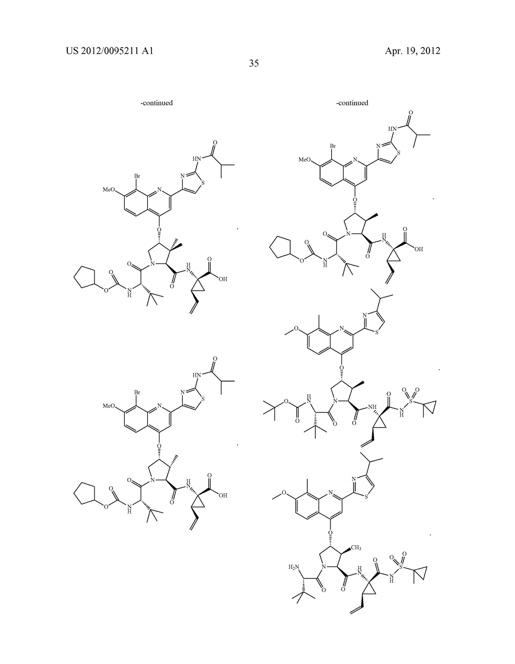 SUBSTITUTED PROLINE INHIBITORS OF HEPATITIS C VIRUS REPLICATION - diagram, schematic, and image 36