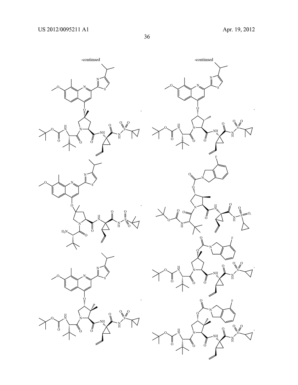 SUBSTITUTED PROLINE INHIBITORS OF HEPATITIS C VIRUS REPLICATION - diagram, schematic, and image 37