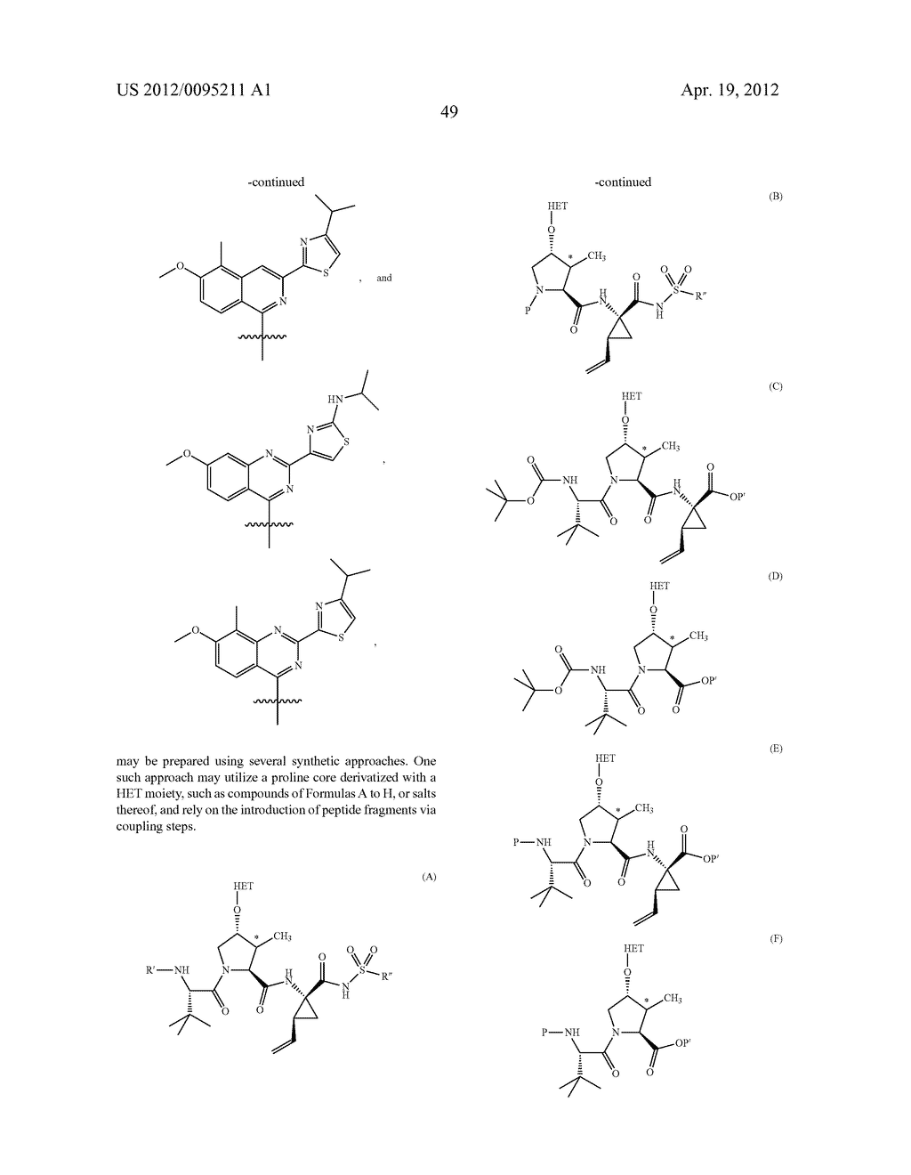 SUBSTITUTED PROLINE INHIBITORS OF HEPATITIS C VIRUS REPLICATION - diagram, schematic, and image 50
