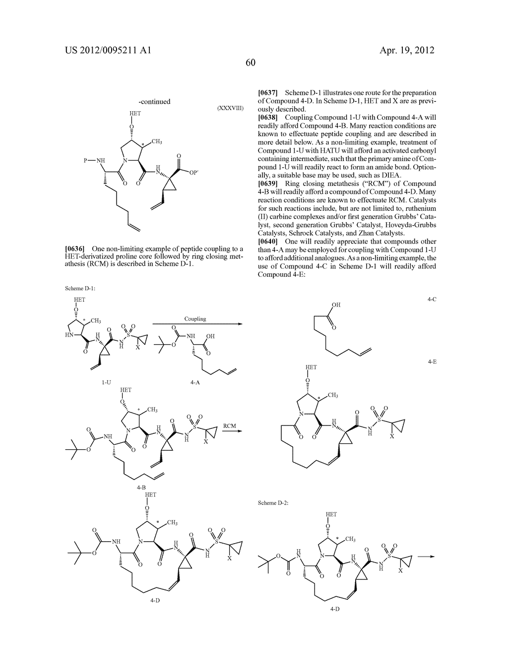 SUBSTITUTED PROLINE INHIBITORS OF HEPATITIS C VIRUS REPLICATION - diagram, schematic, and image 61