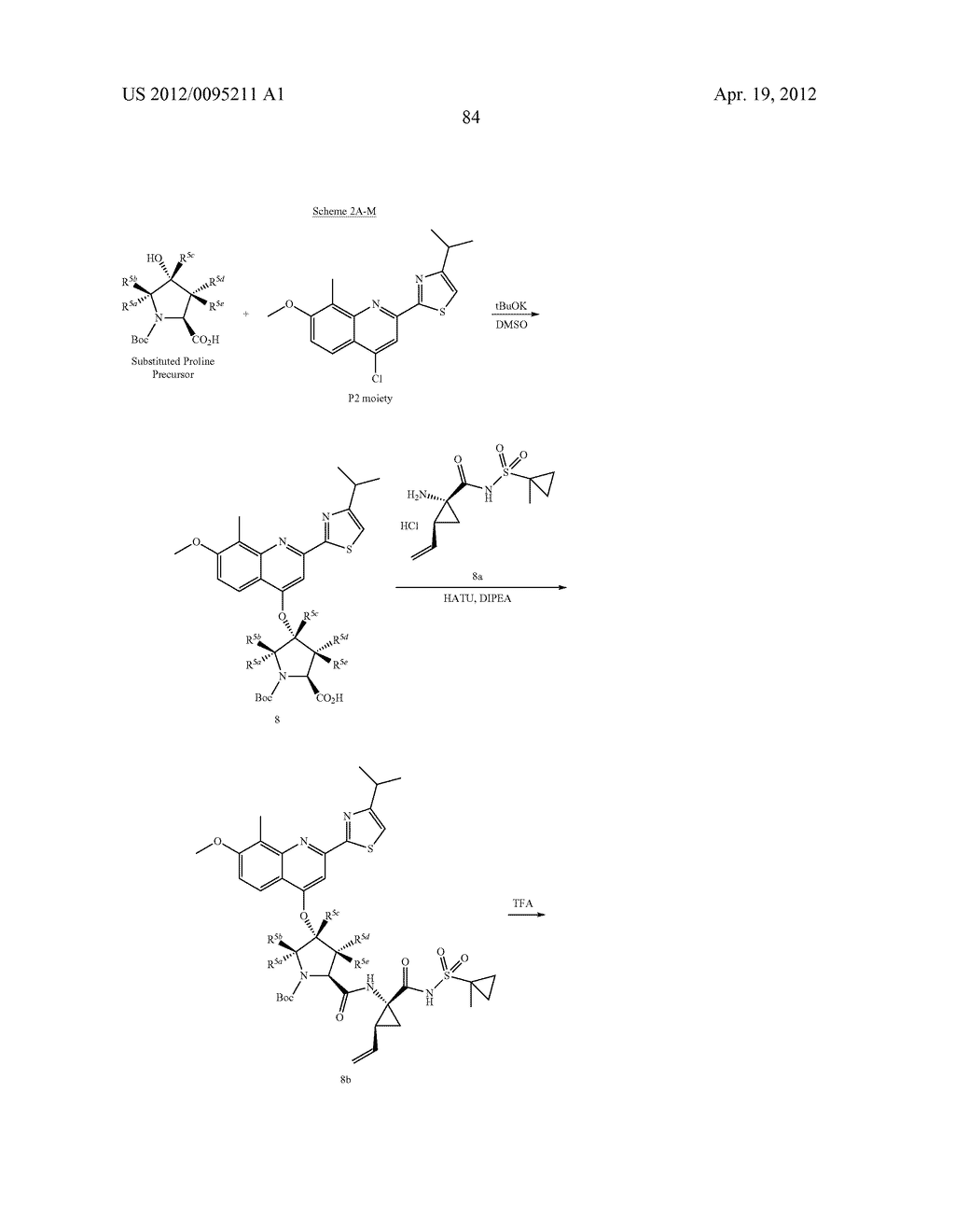 SUBSTITUTED PROLINE INHIBITORS OF HEPATITIS C VIRUS REPLICATION - diagram, schematic, and image 84