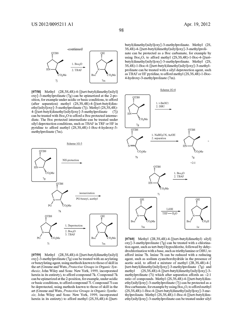 SUBSTITUTED PROLINE INHIBITORS OF HEPATITIS C VIRUS REPLICATION - diagram, schematic, and image 98