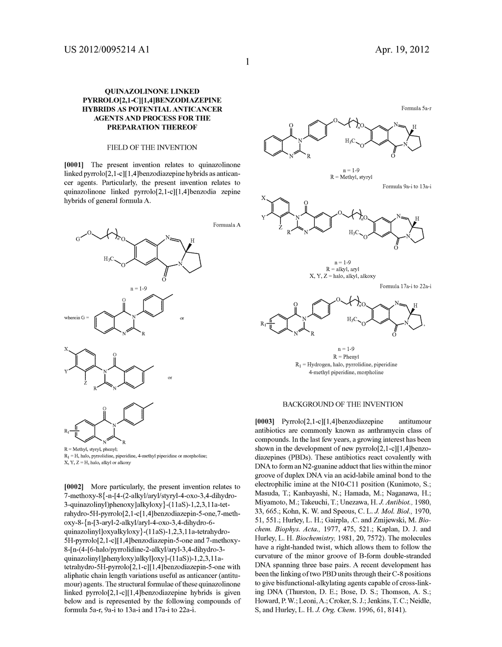 QUINAZOLINONE LINKED PYRROLO[2,1-C][1,4]BENZODIAZEPINE HYBRIDS AS     POTENTIAL ANTICANCER AGENTS AND PROCESS FOR THE PREPARATION THEREOF - diagram, schematic, and image 02