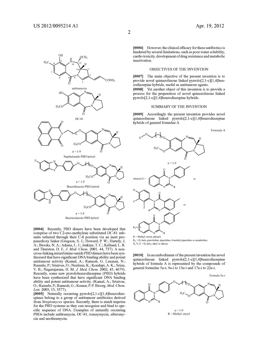 QUINAZOLINONE LINKED PYRROLO[2,1-C][1,4]BENZODIAZEPINE HYBRIDS AS     POTENTIAL ANTICANCER AGENTS AND PROCESS FOR THE PREPARATION THEREOF - diagram, schematic, and image 03