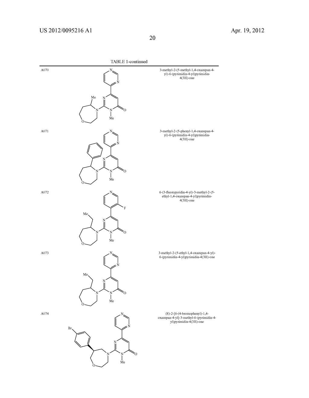 3-[1,4]OXAZEPANE-4-PYRIMIDONE DERIVATIVES - diagram, schematic, and image 21