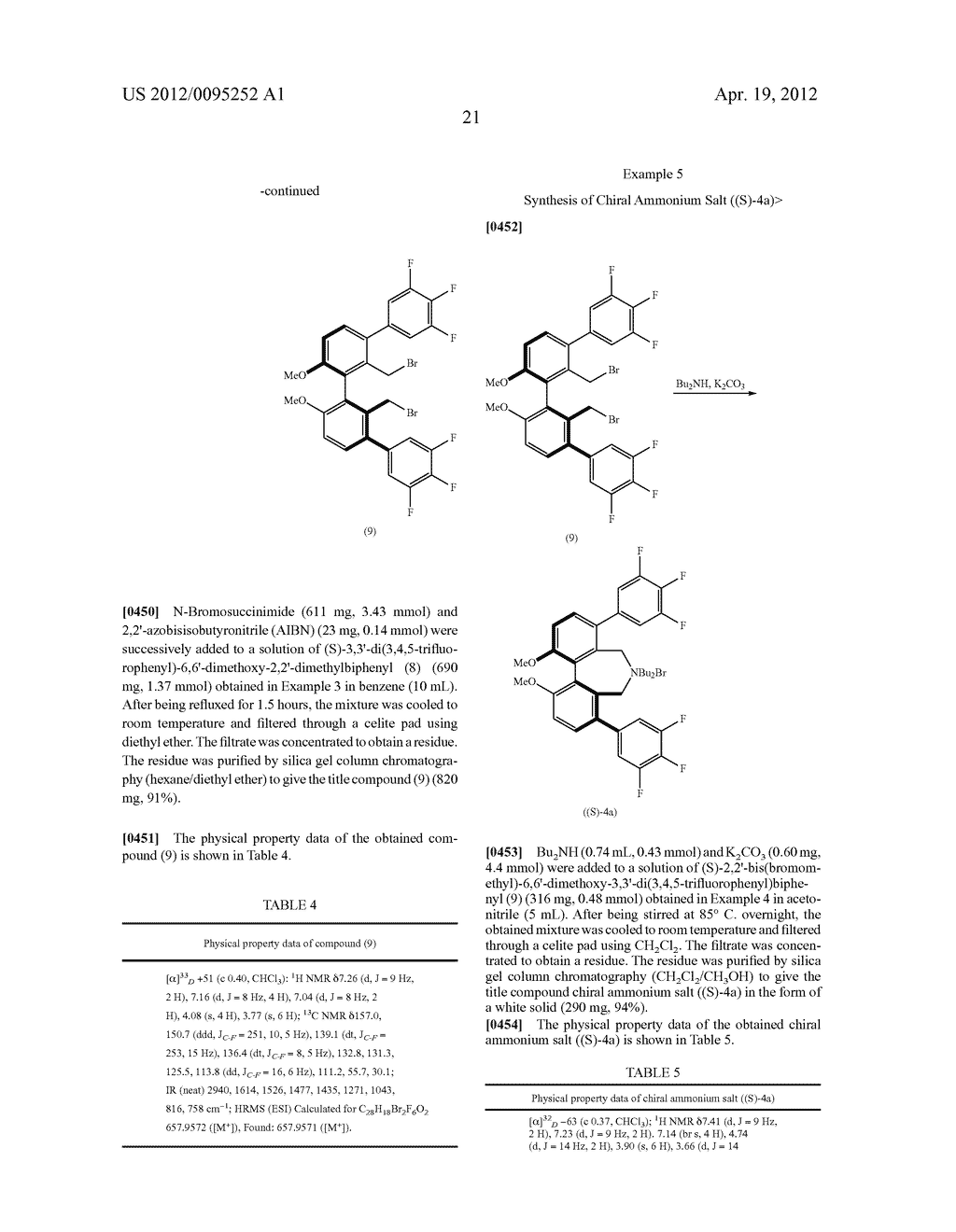 OPTICALLY ACTIVE QUATERNARY AMMONIUM SALT HAVING AXIAL ASYMMETRY, AND     METHOD FOR PRODUCING ALPHA-AMINO ACID AND DERIVATIVE THEREOF BY USING THE     SAME - diagram, schematic, and image 22