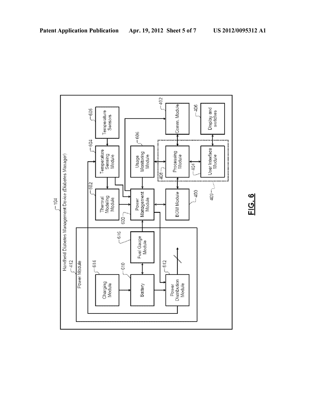 POWER MANAGEMENT FOR A HANDHELD MEDICAL DEVICE - diagram, schematic, and image 06