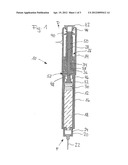 INJECTION DEVICE WITH HOLDING MEANS TO PREVENT UNINTENTIONAL MOVEMENTS OF     PISTON ROD diagram and image