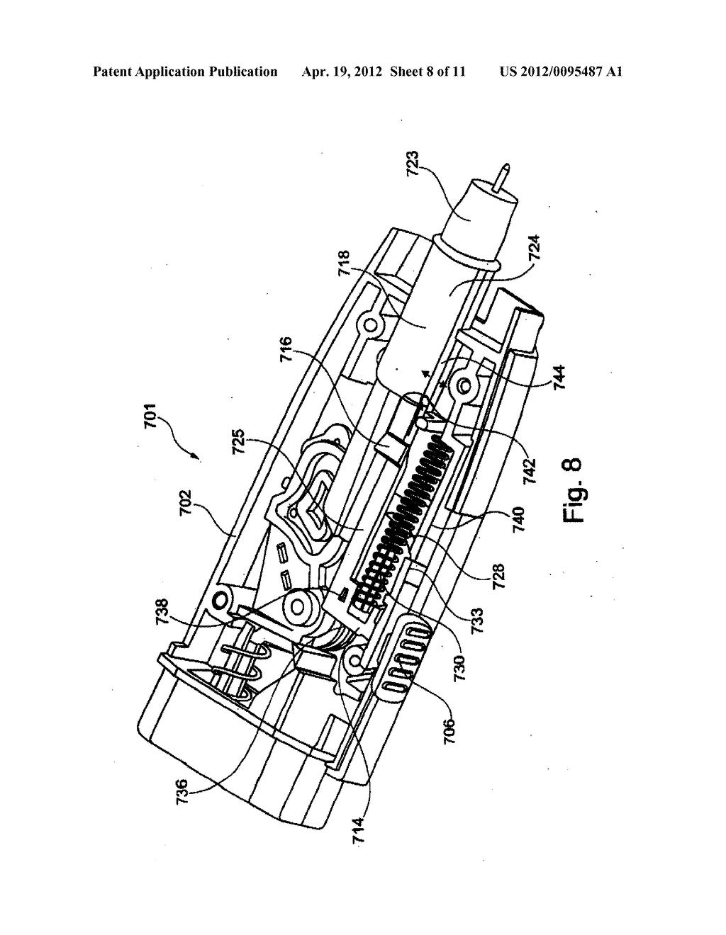 Pricking Aid Comprising A Lancet Ejection Means - diagram, schematic, and image 09