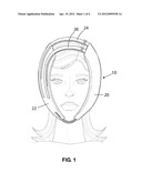 THERMAL WRAP ARRANGEMENT FOR APPLYING HEAT/COLD TO THE MANDIBULAR REGION     OF THE HEAD diagram and image