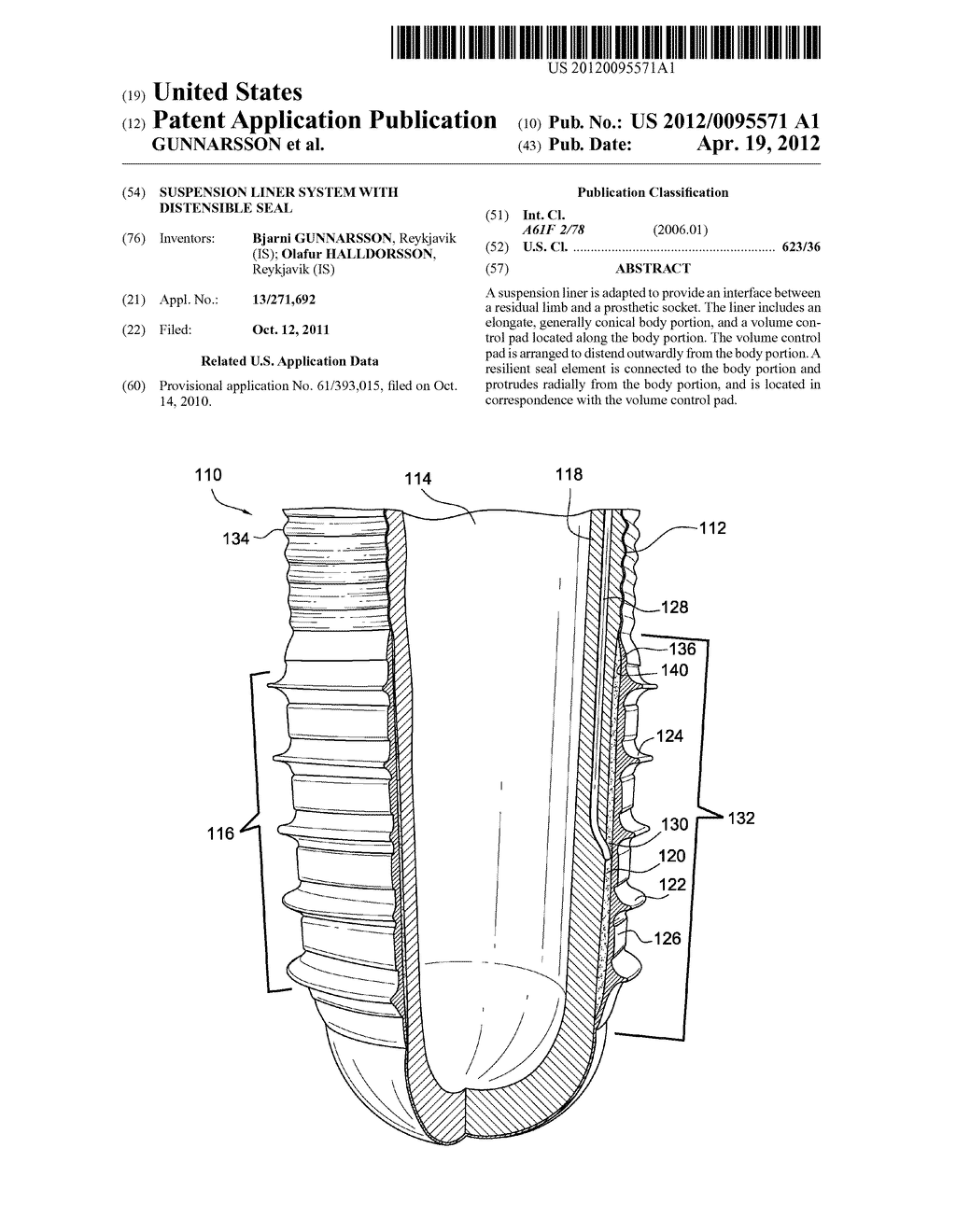 SUSPENSION LINER SYSTEM WITH DISTENSIBLE SEAL - diagram, schematic, and image 01